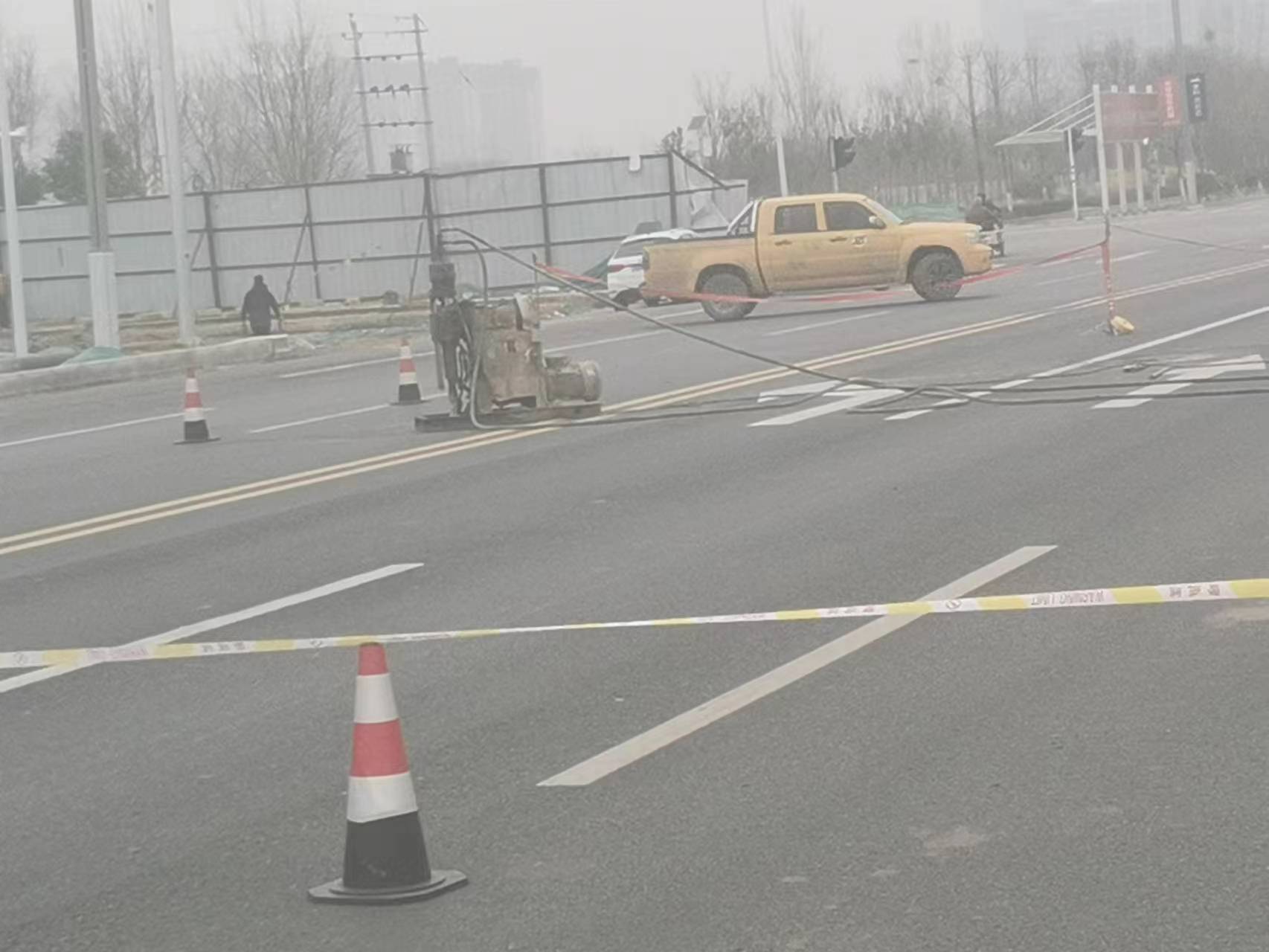 莲池公路路基沉陷注浆